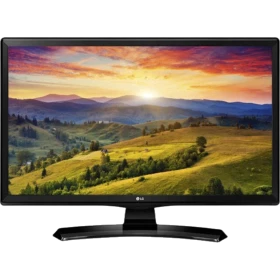 LG 24TK410U-PZ HD Ready LED Televizyon, genel siyah tasarım ve manzara ekran görüntüsü