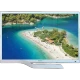 Sunny Aspendos 32 inç beyaz HD Ready uydu alıcılı televizyon, ekranda turkuaz koy ve plaj görüntüsü
