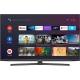 Grundig 65 GFU 9760 B Ultra HD 4K LED televizyon, siyah çerçeveli ekranında akıllı TV menüsüyle.