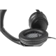 Bose SoundTrue II iOS siyah kablolu kulaklık, yumuşak kulak yastıkları ve ayarlanabilir başlıkla gösteriliyor