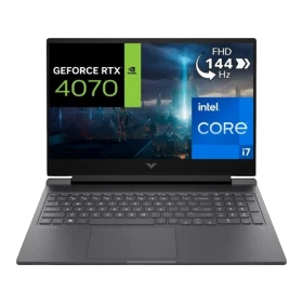 HP Victus Gaming 16-r0071nt koyu gri oyuncu laptop; 64GB RAM, 2TB SSD ve Windows 11 Pro öne çıkan ekranıyla.