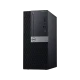 Dell OptiPlex 7060 N027O7060MT-U Tower siyah masaüstü bilgisayar kasası, önden ve yandan görünüm