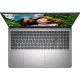 Dell Inspiron 15 3520 INS35202405200939 gümüş iş ve ofis laptopu, klavye ve ekran görünümü önden.