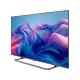 Arçelik A75 QE 988 A Ultra HD 4K LED televizyon, mavi ve mor soyut içerikli ekranı ve ayaklı tasarımıyla