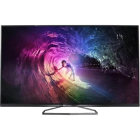 Philips 58PUK6809 Ultra HD 4K LED televizyon, renk uyumlu genel tasarım ekranda canlı görüntü ile.