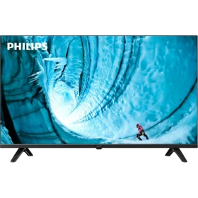 Philips 32PHS6009 HD Ready LED televizyon ekranında buz temalı görüntü, genel renkli vitrin görünümü