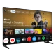 Arçelik A 775 D Ultra HD 4K TV, siyah çerçeveli ekranda akış platformları menüsü gösteriliyor