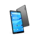 Lenovo Smart TAB M8 TB-8505FS gri tablet; önde ekran ve arkada kamera görünen cihaz tasarımı