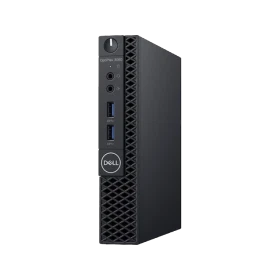 Dell OptiPlex 3070 N005O3070MFF_U siyah kompakt masaüstü bilgisayar ve ön bağlantı noktaları