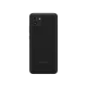 Siyah Samsung Galaxy A03 akıllı telefonun arka yüzü, çift arka kamera ve LED flaş detayıyla görünüyor