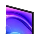 Samsung 75Q6FA Ultra HD 4K QLED televizyon, siyah çerçeveli ekranda mor-mavi soyut arka plan.