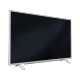 Arçelik A43L 5860 4W Full HD LED televizyon, siyah ekranı ve gümüş ayaklarıyla önden açılı görünüm
