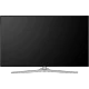 Vestel 49UD9590 Ultra HD 4K LED televizyon, siyah ekranı ve gümüş renkli ayak tasarımıyla önden görünüm