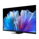 TCL 65C935 4K LED televizyon; siyah çerçeveli ekranda mavi-mor renkli ışık desenleri.