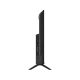 Axen AX32HMLN-W02S HD Ready HD TV, siyah renkli ince profil ve ayak tasarımıyla yandan görünüm