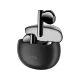 Xiaomi Mibro Earbuds 2 tam kablosuz siyah kulaklık, açık şarj kutusu ve kulaklıklarla birlikte görünür.