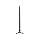 LG 43UP77006LB Ultra HD 4K LED televizyon, ince gri tasarım, ayaklı dikey görünüm