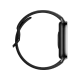 Xiaomi Redmi Watch 5 Lite siyah akıllı saatin yandan görünümü ve ince kordon tasarımı