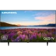 Grundig 55 GHQ 9100 Ultra HD 4K LED televizyon, siyah çerçevesi ve çiçekli göl manzarasıyla