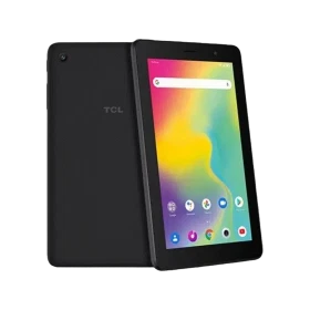 TCL Tab 7 Lite 32 GB siyah uygun fiyatlı tablet; ön ekran ve arka kasa birlikte görünüyor