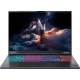 Acer Nitro 16S AI AN16S-61 siyah oyuncu laptop, RGB klavyeli açık ekranlı ön görünüm