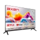 Axen AX32HMLN-A14S HD Ready 32 inç LED televizyon, renkli ekranı ve ayaklı tasarımıyla önden görünüm