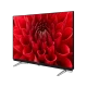 Arçelik A50 C 865 B Ultra HD 4K LED televizyon, siyah çerçeveli ve kırmızı çiçek ekranlı