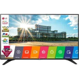 LG 55LH530V 55 inç Full HD LED TV, siyah renkli TV paneli ve canlı menü arayüzü görünüyor.