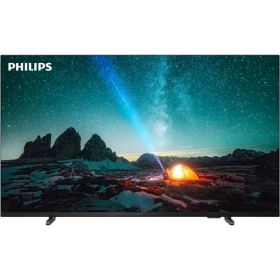 Philips 50PUS7609 Ultra HD 4K LED televizyon ekranında yıldızlı manzara, genel renkli vitrin görünümü