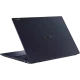 Asus ExpertBook B9 OLED B9403CVAR-C73211TBB0D siyah ultrabook laptop kapağı ve klavye görünümü