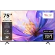 TCL 75T8C Ultra HD 4K LED Televizyon, 75 inç ekranda çiçek görseliyle modern tasarım, Genel renk