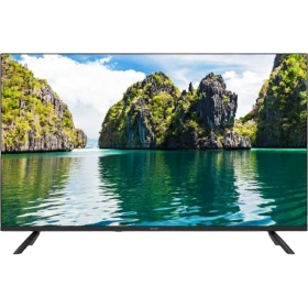 Beko B43 D 500 B Full HD FHD TV, doğa manzarası gösteren siyah ekranlı televizyon