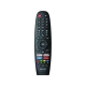 Onvo OV55F900 Ultra HD 4K TV kumandası; siyah kumandada Netflix ve YouTube tuşları görülüyor