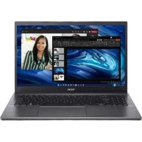 Acer Extensa 15 EX215-55-71F3 koyu gri iş ve ofis laptopu, açık ekranlı önden görünüm