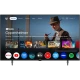 Arçelik A75 E 795 B Ultra HD 4K LED televizyon, siyah çerçeveli ekranında akıllı TV uygulamaları