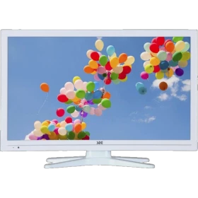 SEG LE22SAT227-W Full HD FHD beyaz LED televizyon, renkli balon görüntüsü ve beyaz ayaklı tasarım