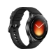 Xiaomi Watch 5 siyah akıllı saat, yuvarlak ekranı ve ayarlanabilir silikon kordonuyla önden görünür halde
