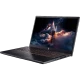Siyah Acer Nitro V 15 ANV15-52-72BY oyuncu laptop, açık ekranda önden açılı görünüm