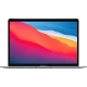 Apple MacBook Air M1 gri laptop, açık ekranlı önden görünüm ana ürün vitrini