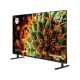 Grundig 50 GQ 700A Ultra HD 4K LED televizyon, siyah ayaklı ve doğa görüntüsü gösteren ekrana sahip