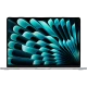 Apple MacBook Air M4 15.3 inç laptop, gümüş renkli ön görünüm ve ince çerçeveli ekran tasarımı