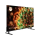 Grundig 50 GQ 700A Ultra HD 4K LED televizyon, siyah çerçeveli ekranıyla üç çeyrek açıdan görünür.