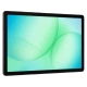 Samsung Galaxy Tab A11+ 8 GB 256 GB gümüş öğrenci tableti, yeşil ekranlı ön görünüm