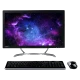 Casper Nirvana One A3H.7400-4T05X masaüstü bilgisayar; siyah monitör, klavye ve mouse seti