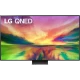 LG 86QNED816RE Ultra HD 4K QNED TV, renk genel tasarım ve canlı manzara ekranı ile vitrin görünümü