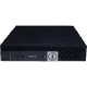 Dell OptiPlex 7070 Micro siyah masaüstü bilgisayar, ön panelinde USB ve ses bağlantılarıyla.