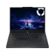 Siyah Lenovo Legion 5 15IAX10 83F0008BTRA15 oyuncu laptop, açık ekranlı önden görünüm
