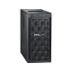 Dell PowerEdge T140 masaüstü bilgisayar, siyah kasa ve petek desenli ön paneliyle önden görünür
