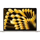 Apple MacBook Air M5 10CPU 8GPU 13.6 inç altın renk laptop, önden açık ekranlı ana ürün görünümü