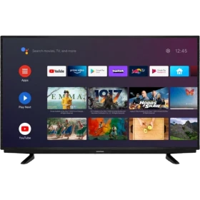 Grundig 50 GFU 7850 B Ultra HD 4K LED televizyon, Android TV arayüzü ve ince siyah çerçevesiyle